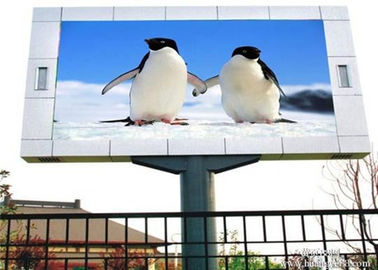 Sabit P10 Dış Mekan LED Video Ekran, Suya Dayanıklı Dış Mekan Reklam Ekranları Tam Renkli Tedarikçi