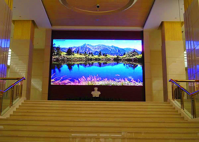 Çin P3 Kapalı HD LED Video Duvar Toplantı Salonu LED Ekran AC 110 / 220v Yüksek Parlaklık Fabrika
