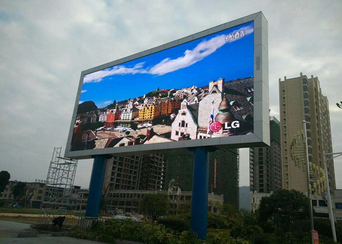 Çin Ultra İnce Tam Renkli LED Ekran P6 Dış Mekan Reklam Ekranı 120 ° Görüş Açısı Fabrika