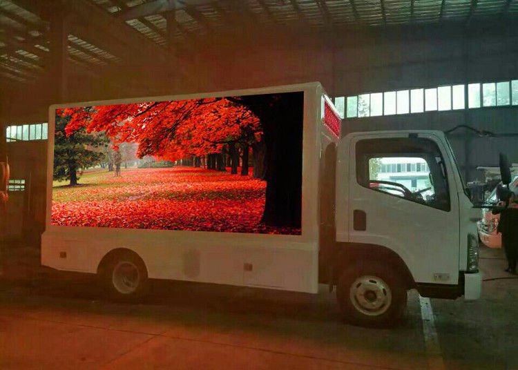 Çin Yüksek Çözünürlüklü P5 LED Kamyon Ekran Büyük Dijital Billboard Mobil Panel SMD3528 Fabrika