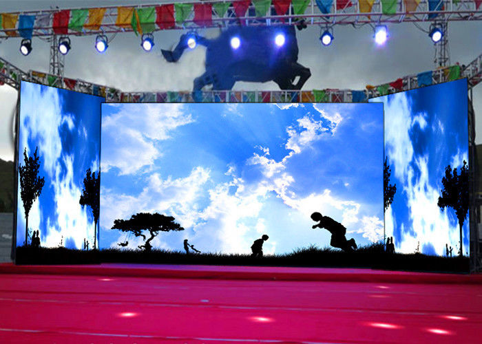 Çin ISE Show P3.91 Kapalı Eğri DJ Booth Sahne Video Duvar Led Ekran 220/110 V 1920Hz Fabrika